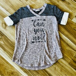 Maurices Black and White Short Sleeve Tee